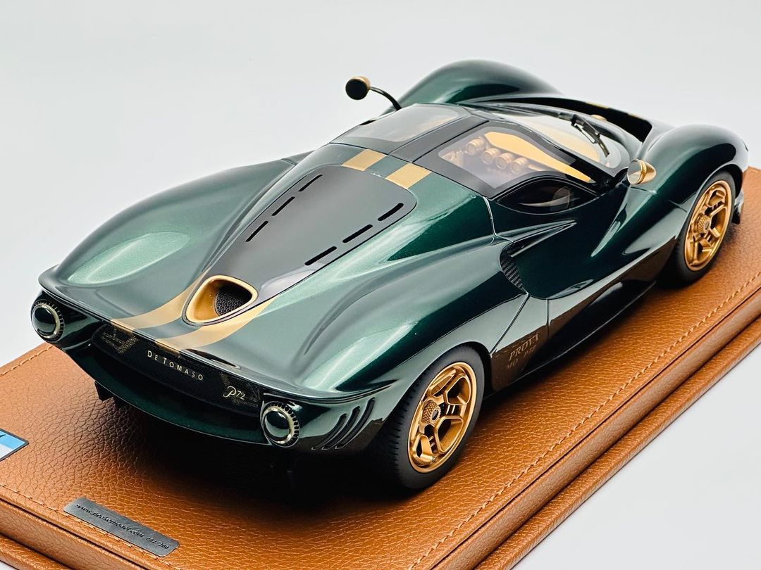 1/18 De Tomaso P72 2020 Green Metallic