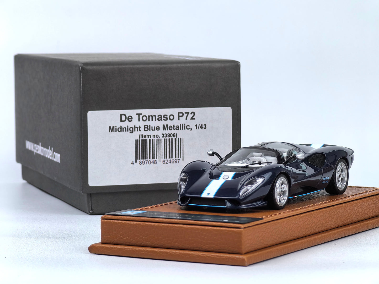 1/43 De Tomaso P72 2020 Midnight Blue Metallic 50 pcs