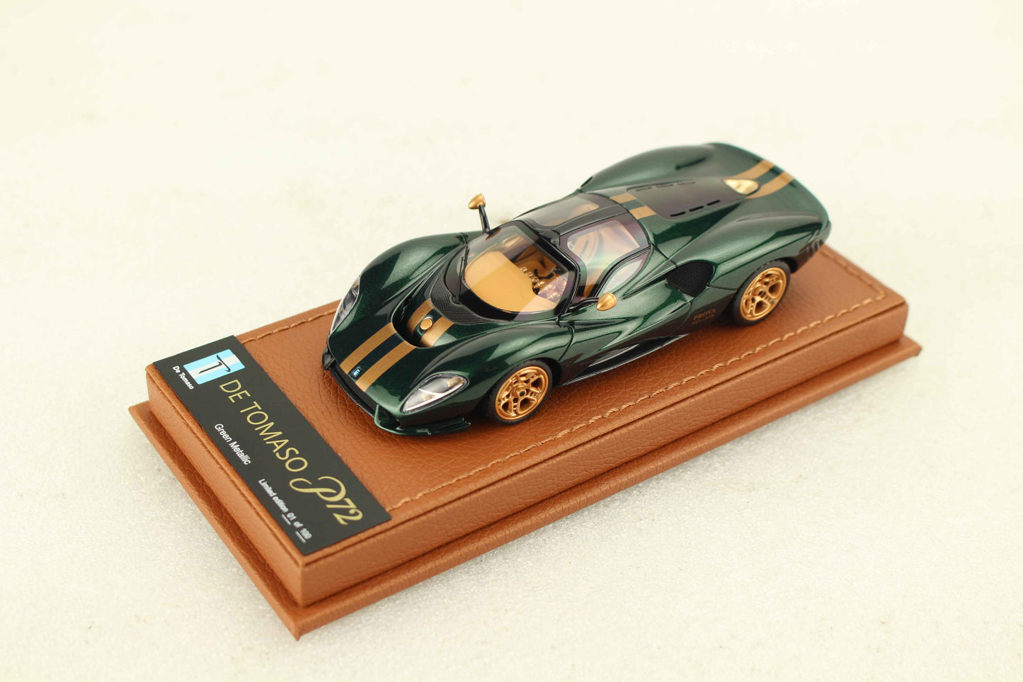 1/43 De Tomaso P72 2020 Green Metallic Limited 100 pcs