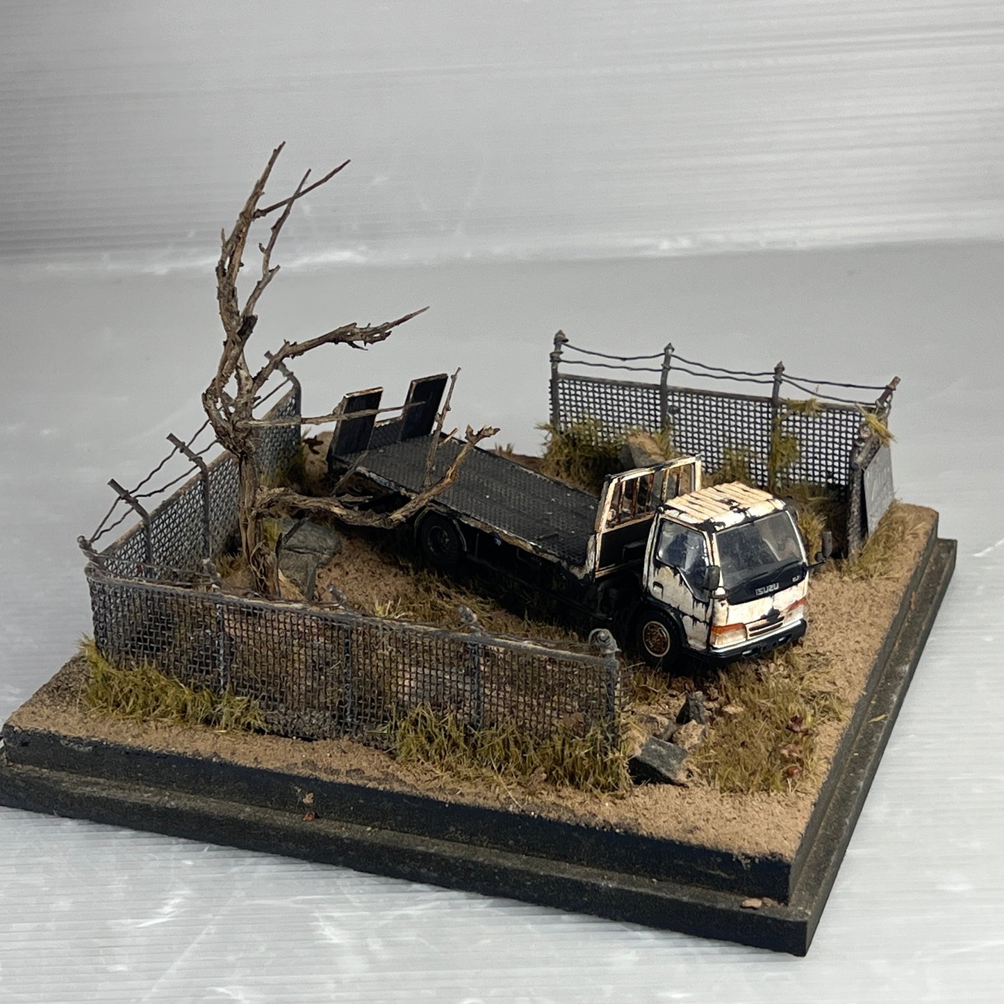 1/64 Scale Diorama with Truck and Lancer Evlolution parts