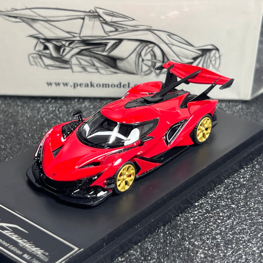 1/64 Scale Apollo IE Red with Gold Wheel Limited 1000 pcs