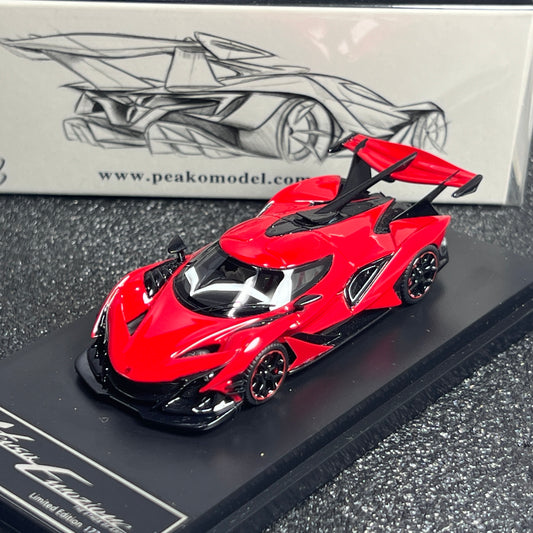 1/64 Scale Apollo IE Red with Black Wheel Limited 1000 pcs