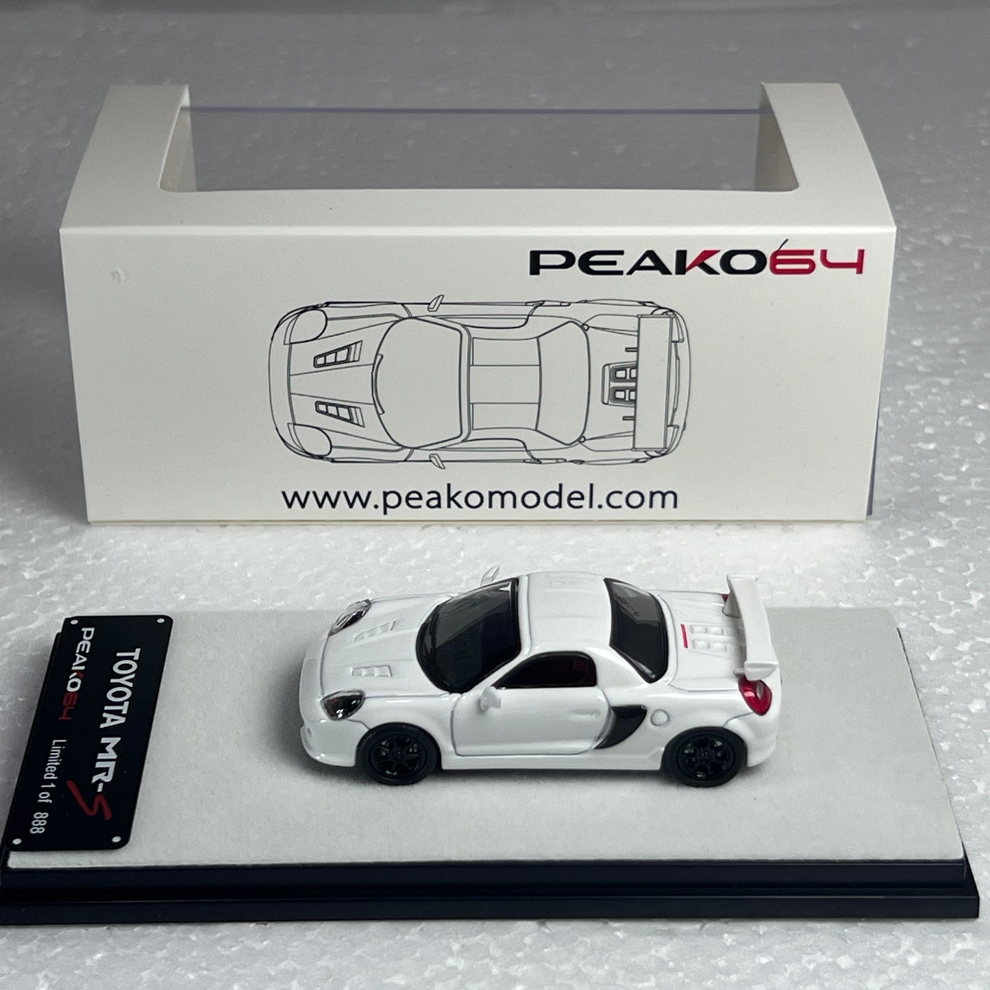 1/64 Scale Toyota MR-S 1999 Customized Version White