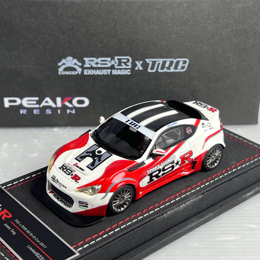 Peako Model Resin 1/43 RSR X TRC Toyota 86 Drift Machine 2017 Limited 100 pcs front left