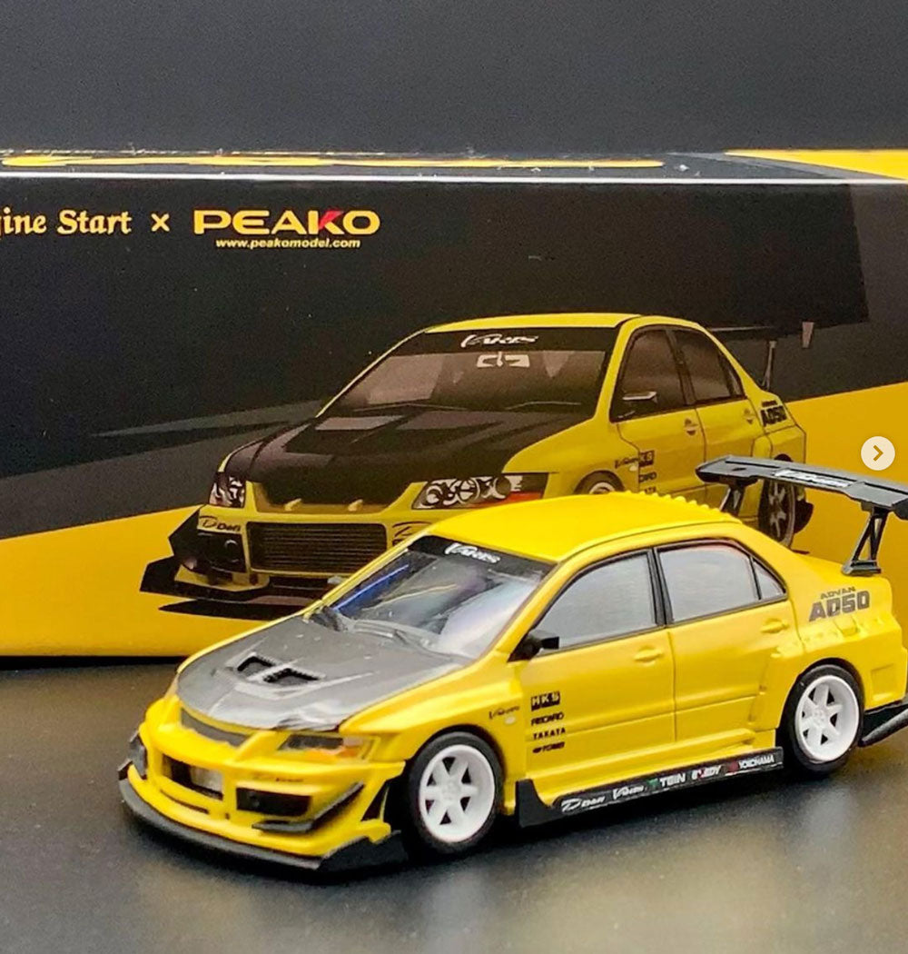 1/64 YES x Peako Mitsubishi Lancer Evolution IX VARIS Yellow