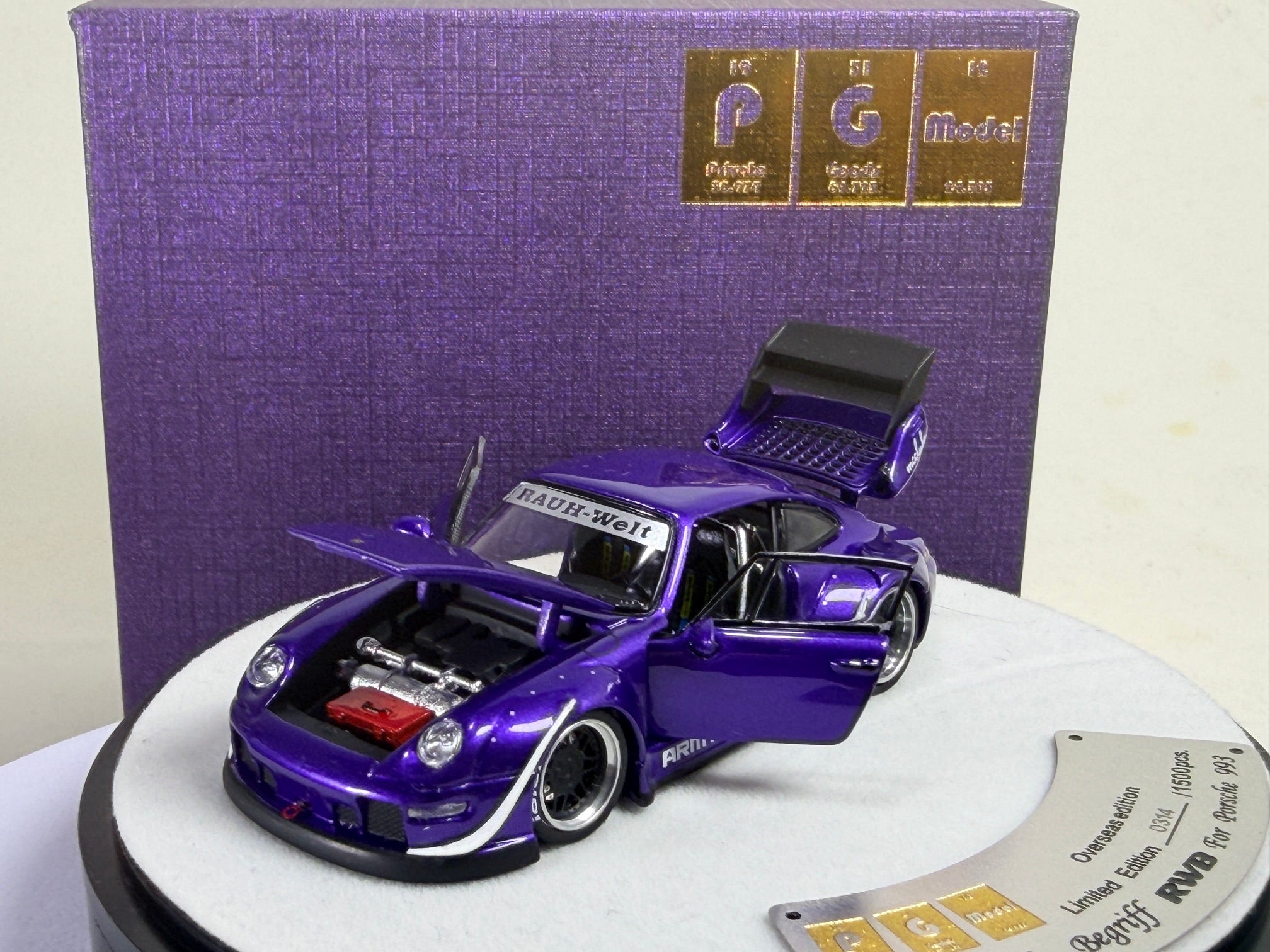 1/64 Scale PGM RWB 993 Purple Round Box Luxury Version | Peako Model