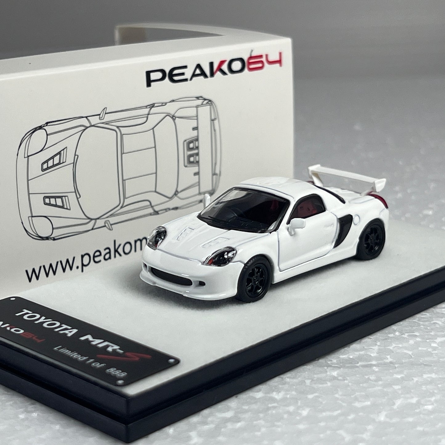 peako model toyota mrs limited edition white 1 64