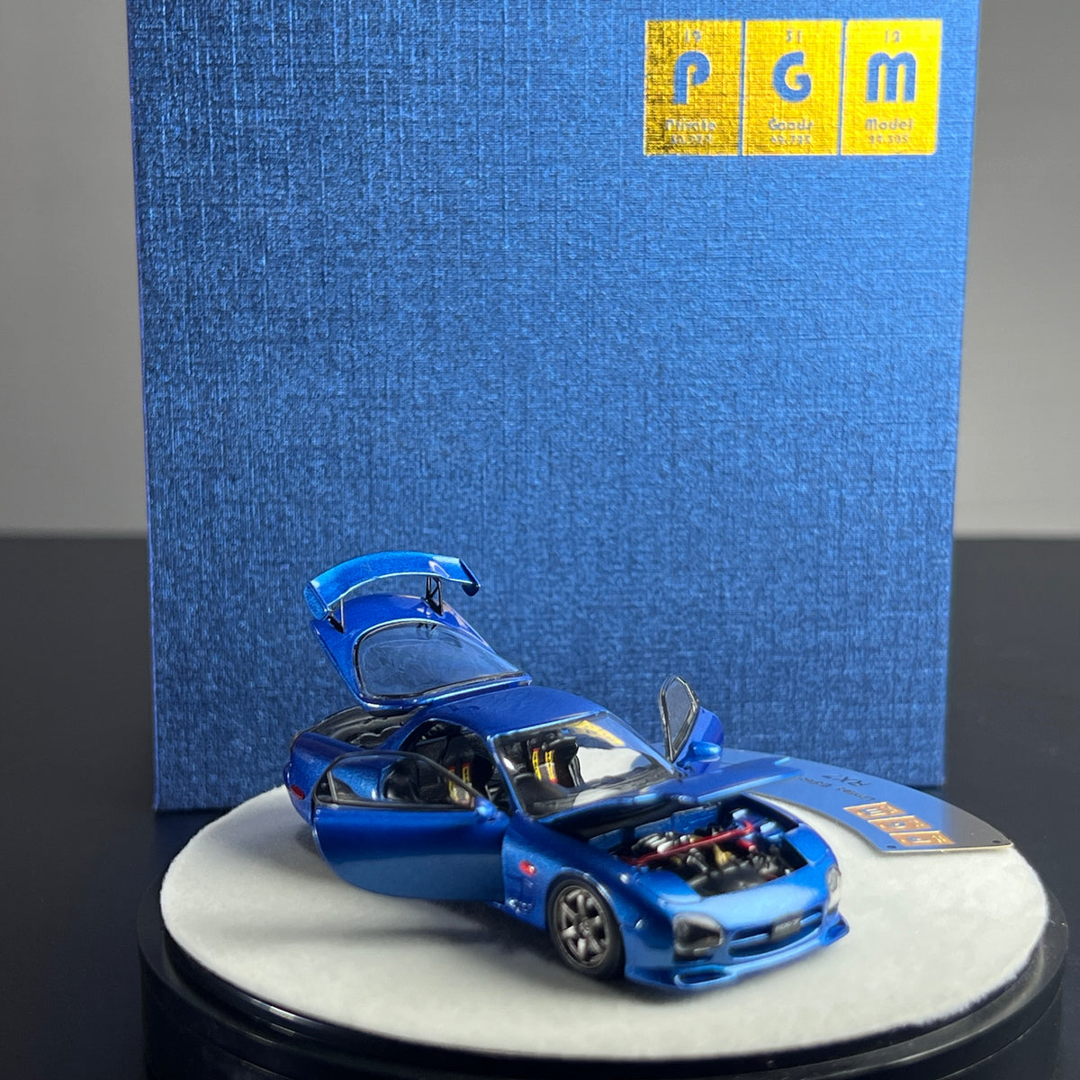 1/64 Scale PGM FD3S RX-7 Blue Metallic Round Box Luxury Version | Peako ...