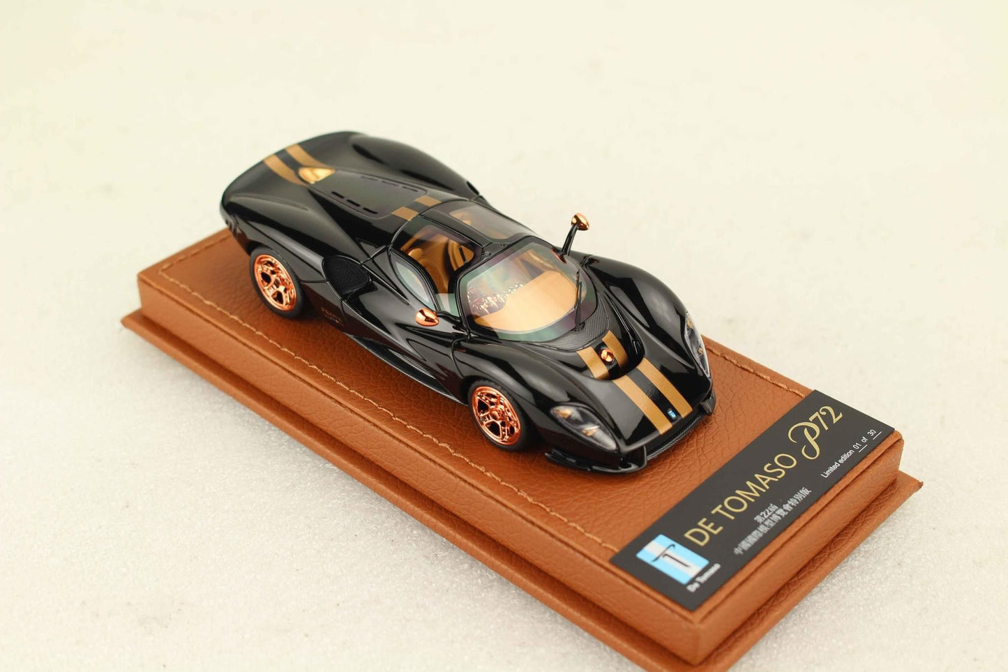 1/43 De Tomaso P72 Gloss Black Hobby Expo China 2024 Special Edition